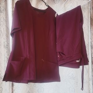 Cherokee Scrub set top 2x bottom petite xl